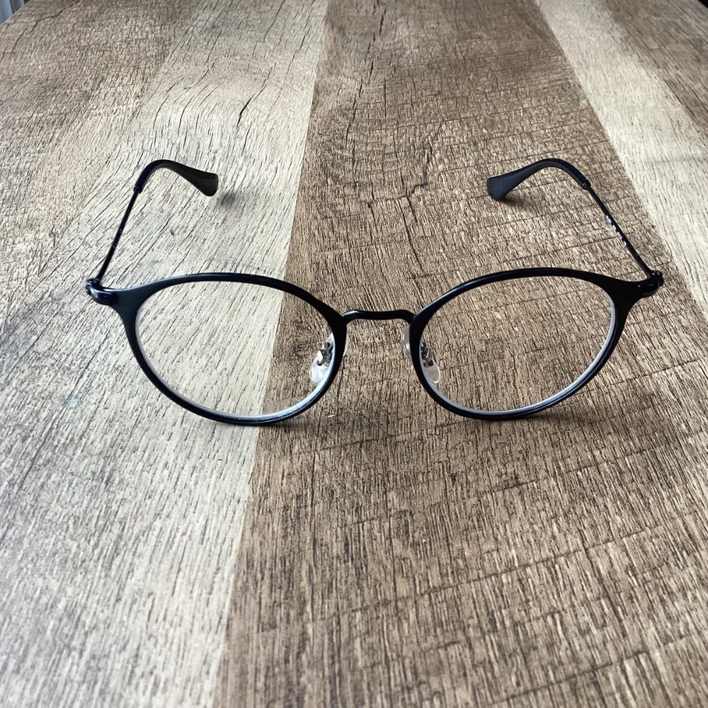 RAY-BAN mod RB 1053 col 4065 sz 45/18 Eyeglasses Frames Only Black Round Metal